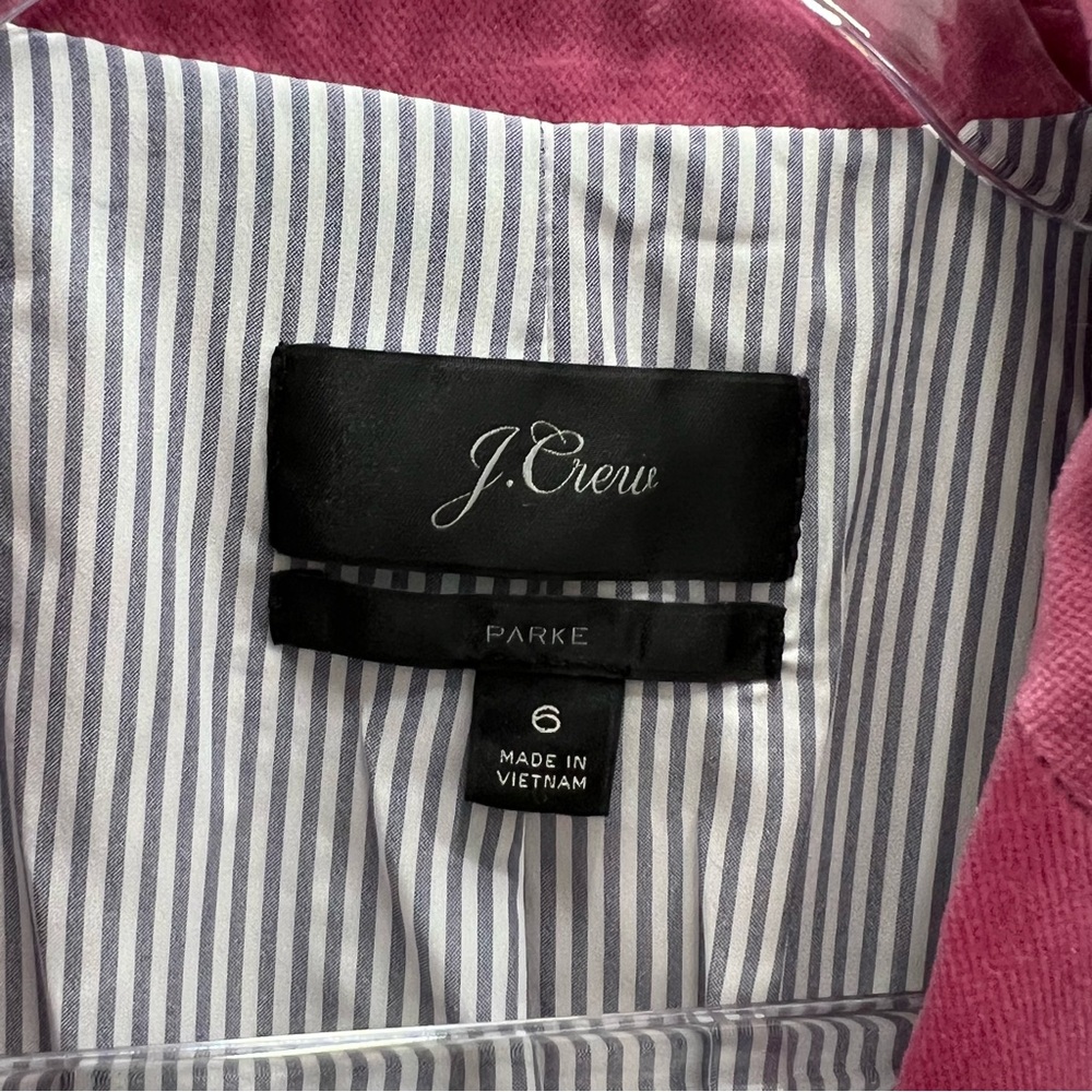J. Crew Parke Blazer Pink Velvet Size 6 - Picture 13 of 16
